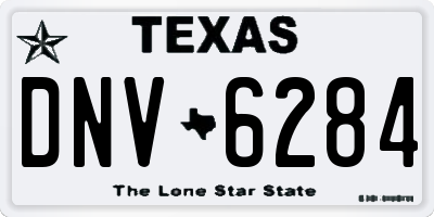 TX license plate DNV6284