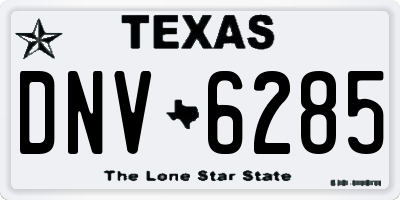 TX license plate DNV6285
