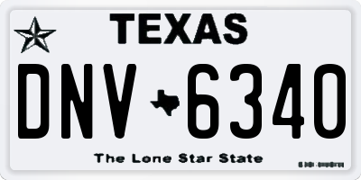 TX license plate DNV6340