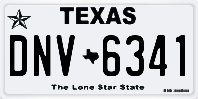 TX license plate DNV6341