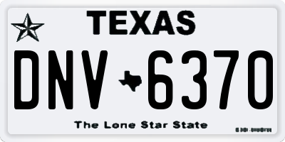 TX license plate DNV6370