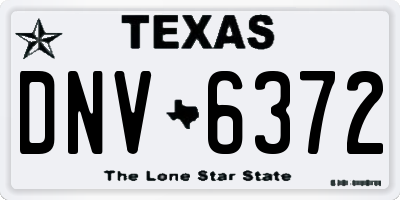 TX license plate DNV6372