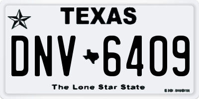 TX license plate DNV6409