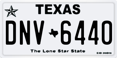 TX license plate DNV6440