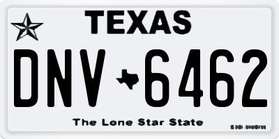 TX license plate DNV6462