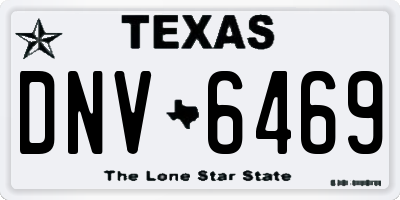 TX license plate DNV6469