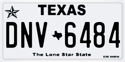 TX license plate DNV6484