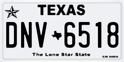 TX license plate DNV6518