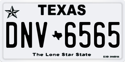 TX license plate DNV6565
