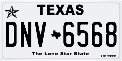 TX license plate DNV6568