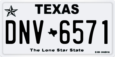 TX license plate DNV6571