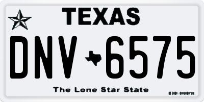 TX license plate DNV6575