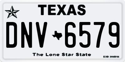 TX license plate DNV6579