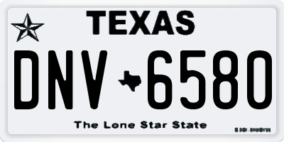 TX license plate DNV6580