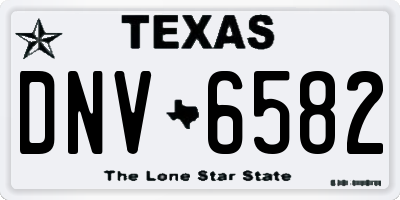 TX license plate DNV6582