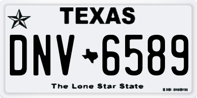 TX license plate DNV6589