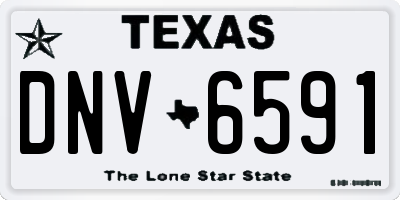 TX license plate DNV6591