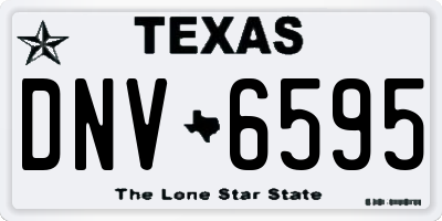 TX license plate DNV6595
