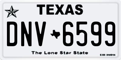 TX license plate DNV6599
