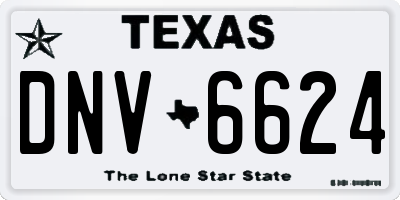 TX license plate DNV6624