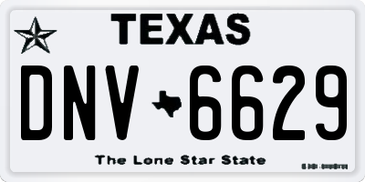 TX license plate DNV6629