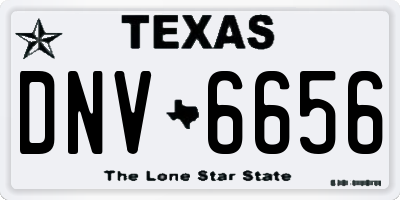 TX license plate DNV6656