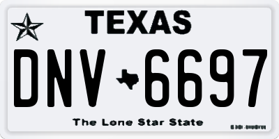 TX license plate DNV6697