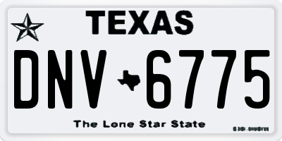 TX license plate DNV6775