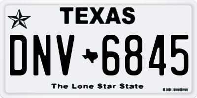 TX license plate DNV6845