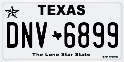 TX license plate DNV6899