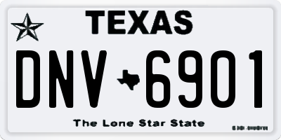TX license plate DNV6901