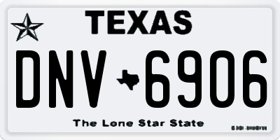 TX license plate DNV6906