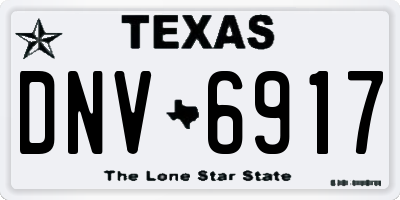TX license plate DNV6917
