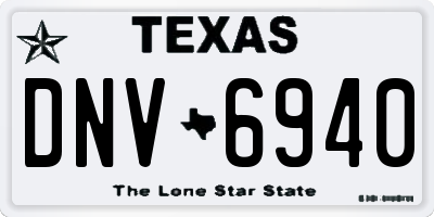 TX license plate DNV6940