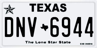 TX license plate DNV6944