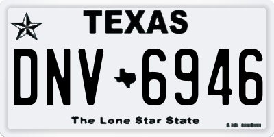 TX license plate DNV6946