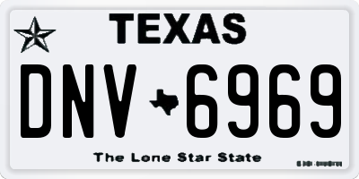 TX license plate DNV6969