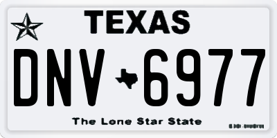 TX license plate DNV6977