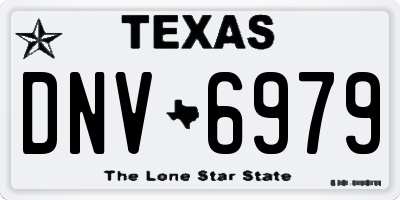 TX license plate DNV6979