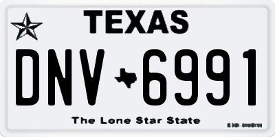 TX license plate DNV6991