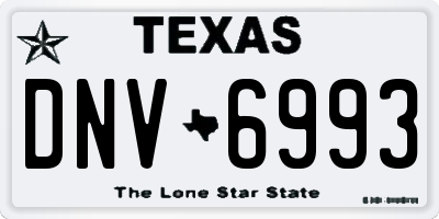 TX license plate DNV6993