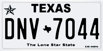 TX license plate DNV7044