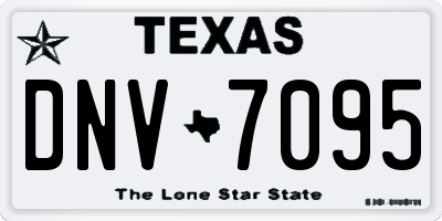 TX license plate DNV7095