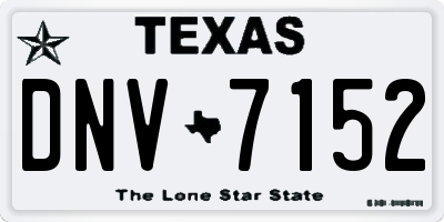 TX license plate DNV7152