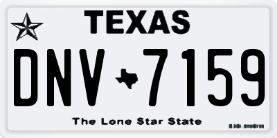 TX license plate DNV7159