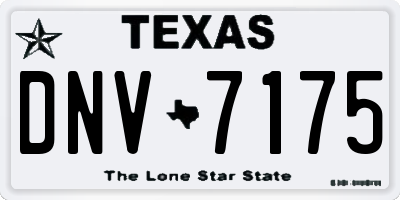 TX license plate DNV7175