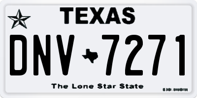 TX license plate DNV7271