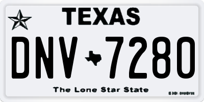 TX license plate DNV7280