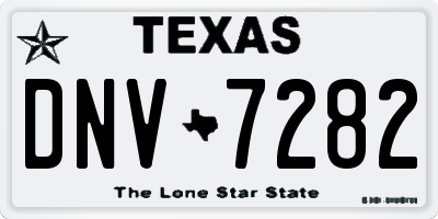TX license plate DNV7282