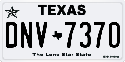 TX license plate DNV7370